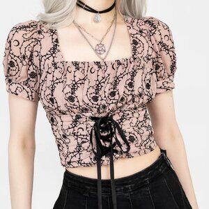 Disturbia Rose Corset Top